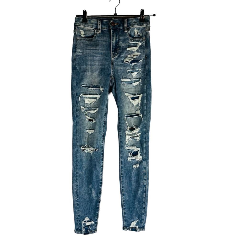 American‎ Eagle Womans Sz 0 Curvy Hi-Rise Jegging Jeans Next Level Stretch